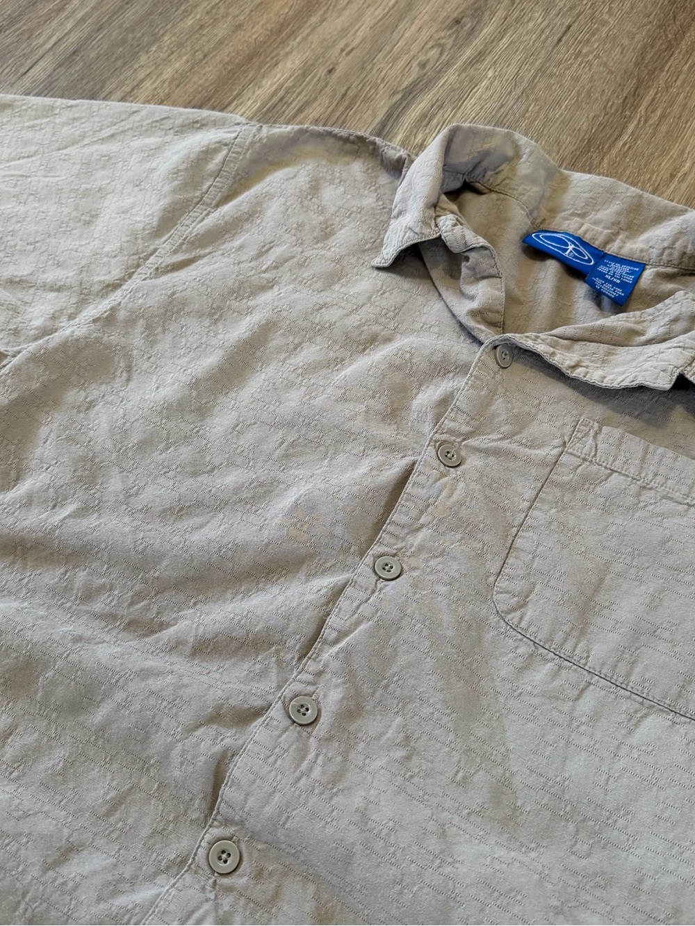 Y2K Tan OP Button-Up Shirt
